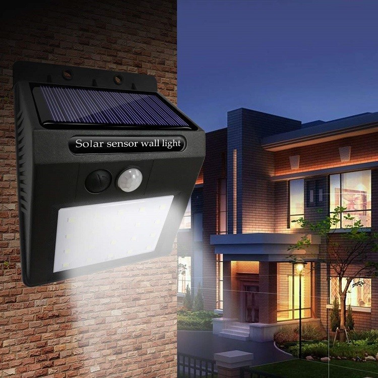 PIR Solar Powered Motion Sensor Light For Outdoor Garden Fence Wall Patio