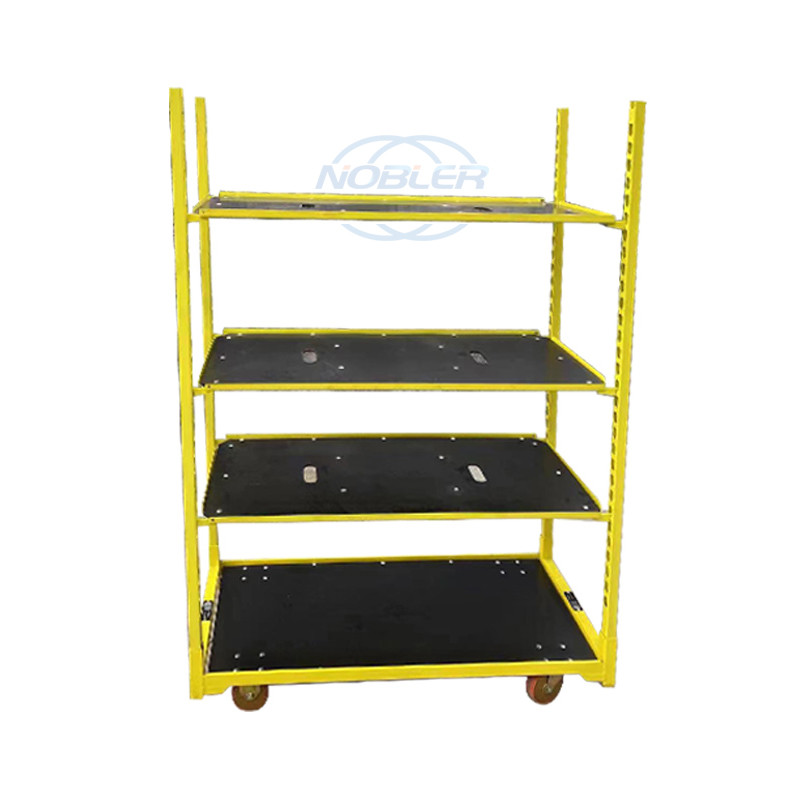 Danish Flowers And Plants Display Plywood Trolley High End Plastic Strong Durable