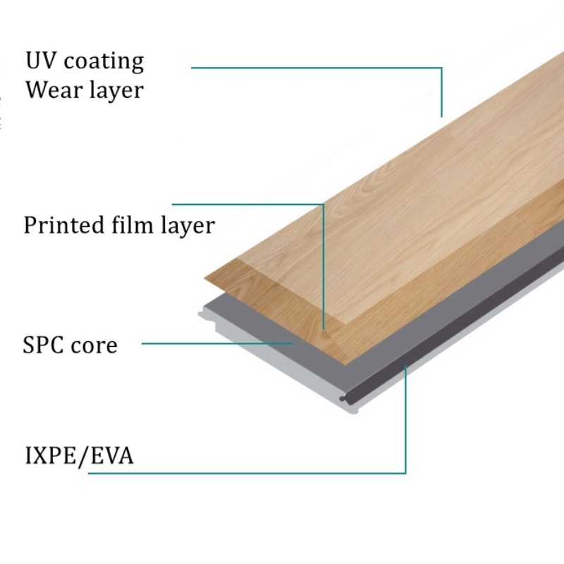 Hybrid spc flooring stone spc flooring 8mm waterproof
