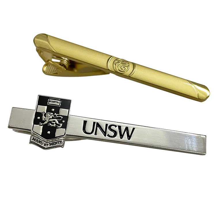 Custom Blank Metal Brass Gold Tie Clip For Men