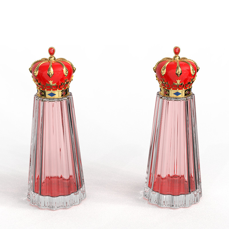 Customized Zamak Perfume Top With Glossy Surface Silk Screen Printing