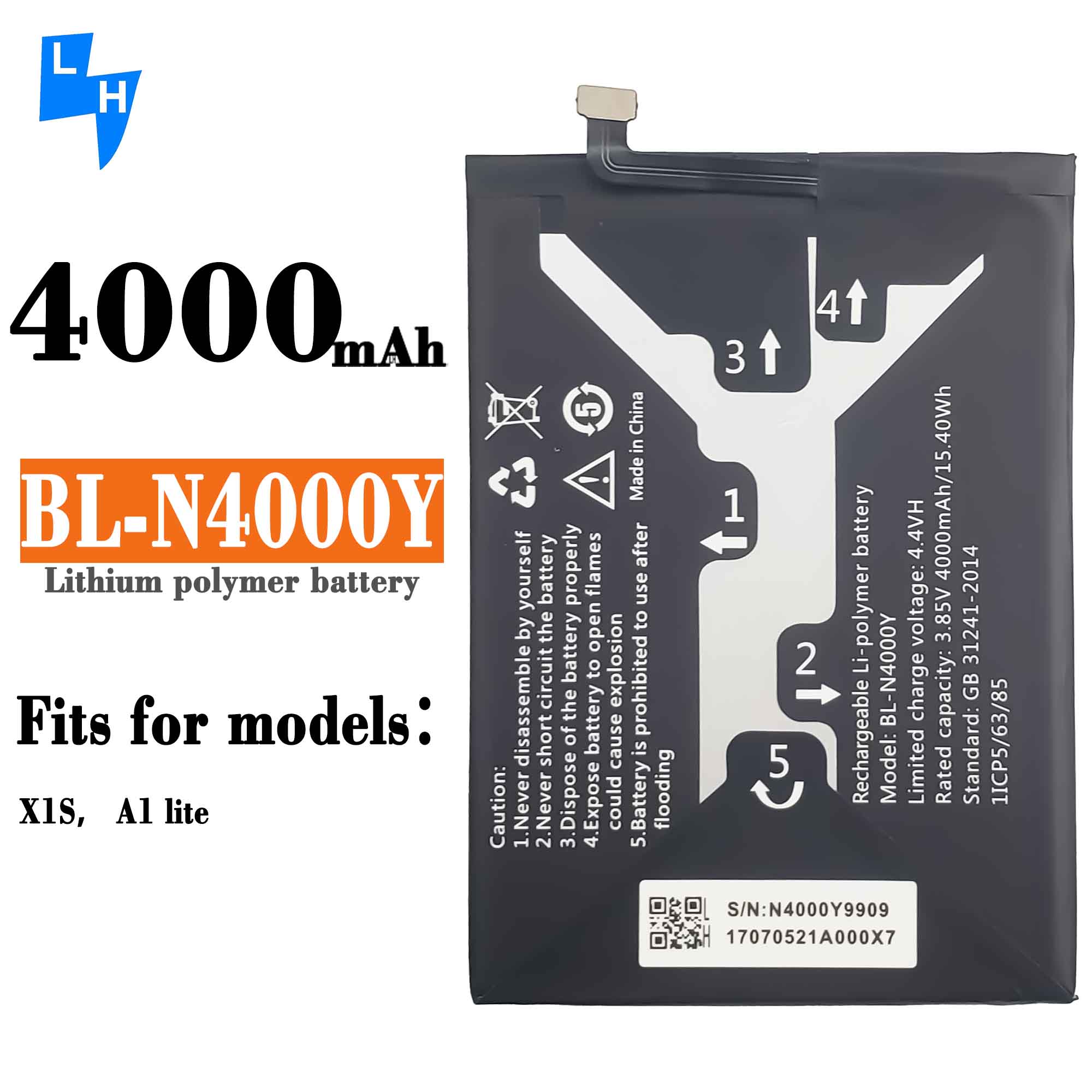4010mAh Capacity BL-N4000Y A1 Lite S10 Lite Mobile Phone Battery for Gionee X1S