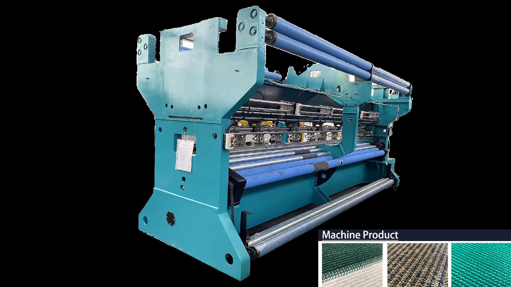 Latch Needle Plastic Net Warp Knitting Machine E9 Gauge