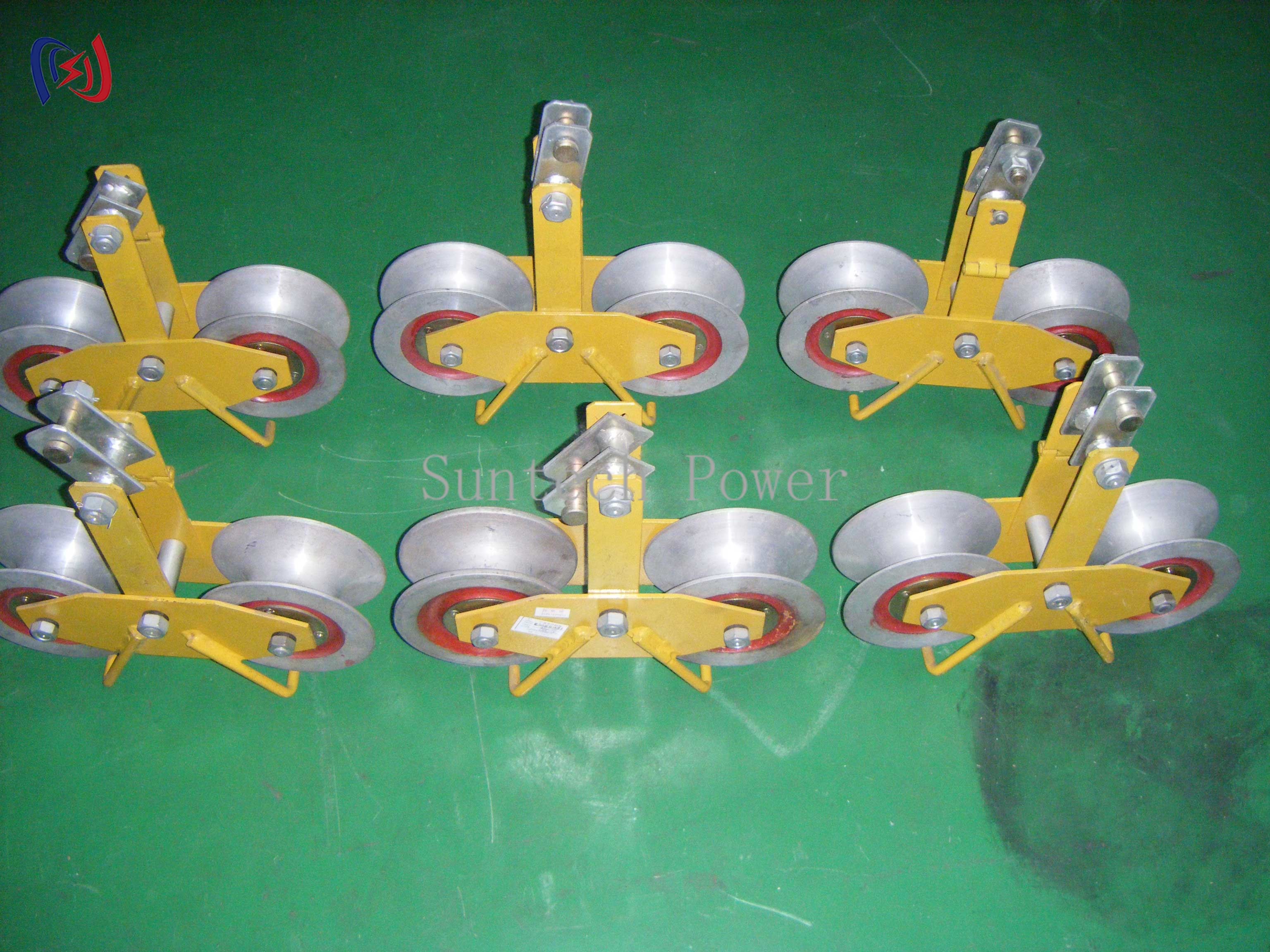 Transmission Line Stringing Tools Professional Experienced In Conductor Stringing Blocks Cable Reel Stand Hoisting Tackles