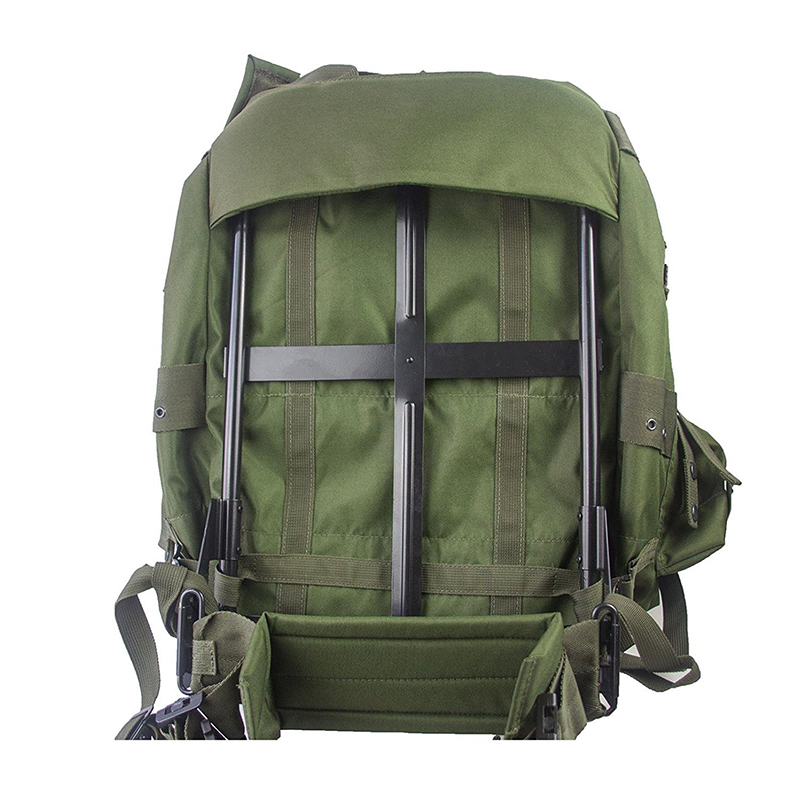 Outdoor Travel Special Large Capacity Green Backpack Unisex with Retractable Handle