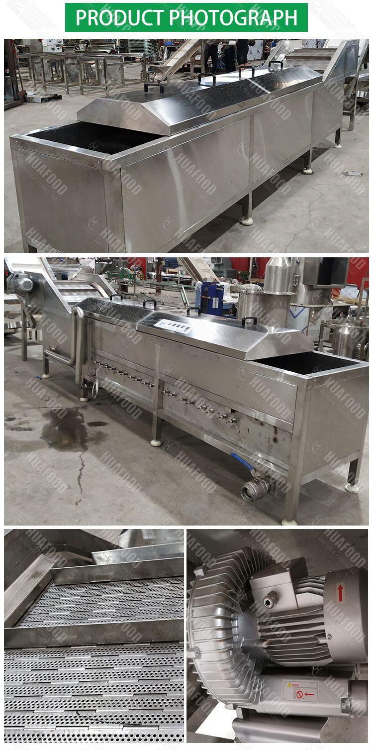 Electric Gas Coal Stainless Steel Potato Chips Fruit Blanching Machine Vegetable French Fry Blanching Equipment