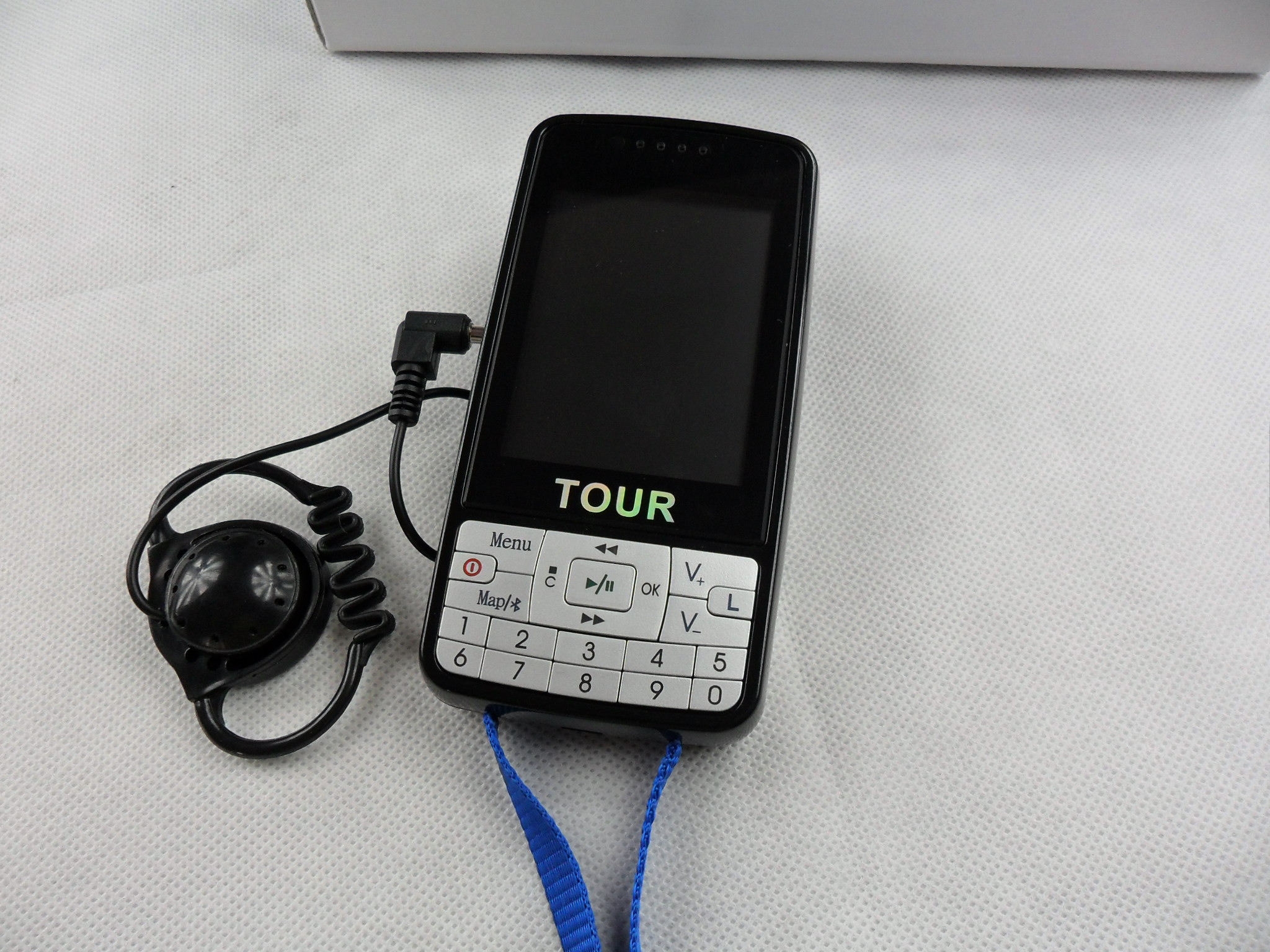 007B Automatic Tour Guide System With LCD Screen , Black Tour Guide Microphone System