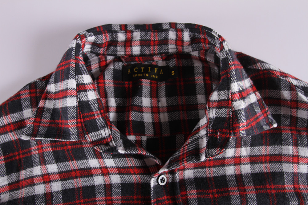 7 Colors Cotton Long Sleeve Mens Casual Plaid Shirts