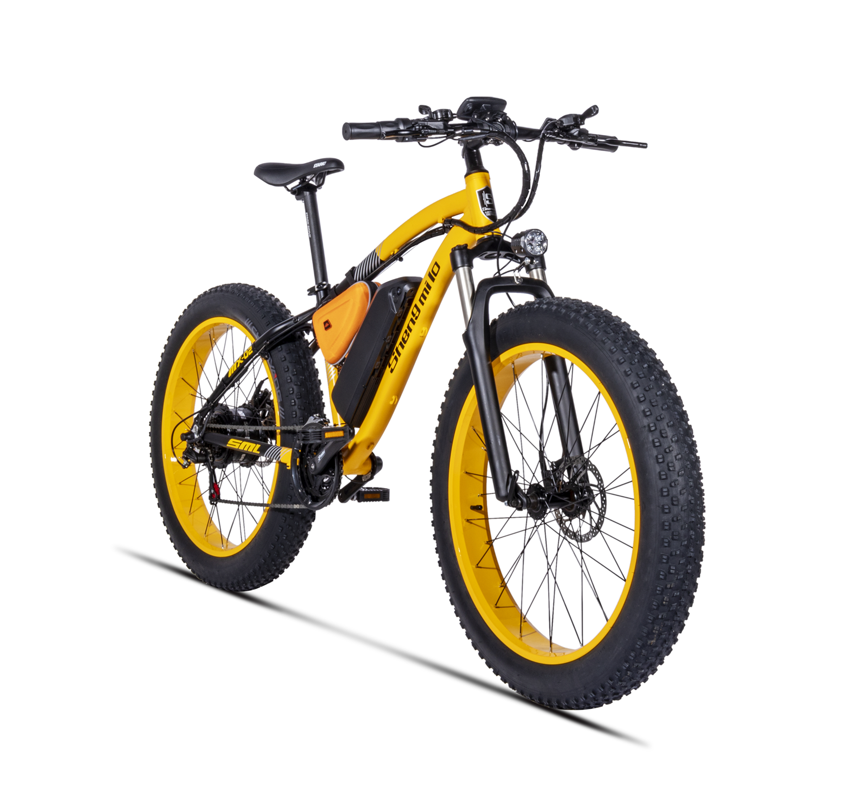 26" Wheel Size Electric Full Suspension Fat Bike with 21 Speed Gears and LCD Display