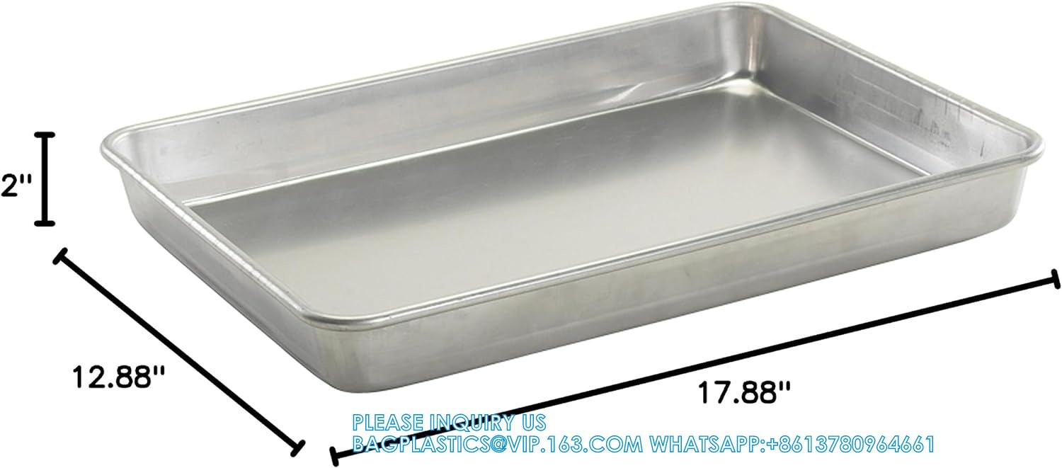 Wholesale Quater Half Full 18 X 26 Inch Aluminum Baking Pan Cookie Bread Baking Tray Oven Bake Tray Bakery Bakeware