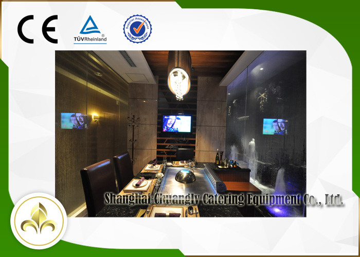 Electrostatic Precipitator Teppanyaki Cooking Plate Restaurant Hibachi Grill Table