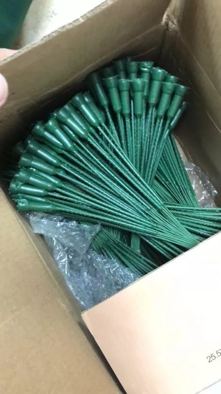 Reasonable Price Plastic rose stem artificial flower stem use to make preserved roses flower box