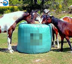 Woven Polypropylene Hay Cover Tarps , Non Toxic Hay Bale Storage Bag 60Gsm - 150Gsm Density