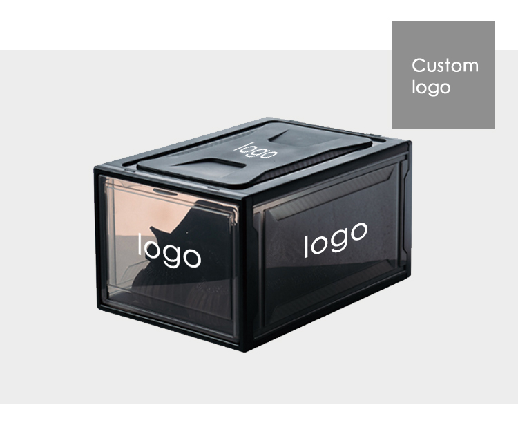 3 Layer Thickened Transparent Shoe Box 38*26cm Stackable Shoe Organizer