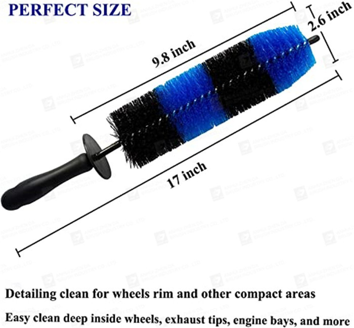 7pcs 610g Auto Cleaning Brush For Car Exhaust Tip Wheels Interior Places