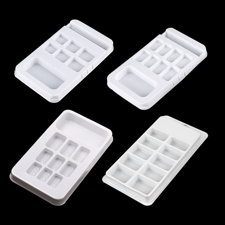 Cosmetic 5 Pairs Fake Nail Packaging Customizable With Transparent Lid