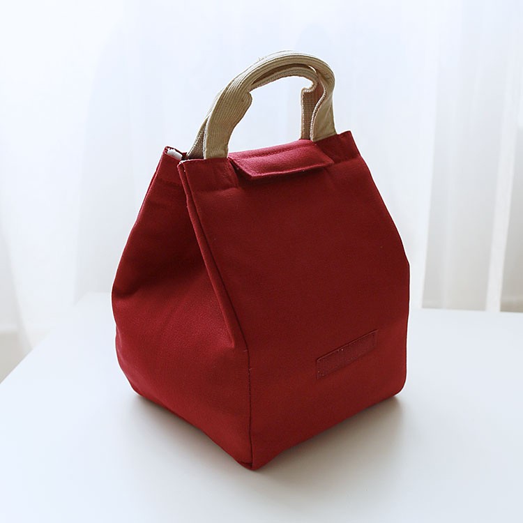 Hot selling portable canvas insulated bag reusable cooler bag waterproof lunch bag tote kids cooler for food delivery