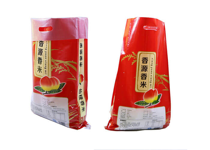 Industrial Woven Sand Bags And Sacks , Red Color PP Woven Bags With PE Inner Line
