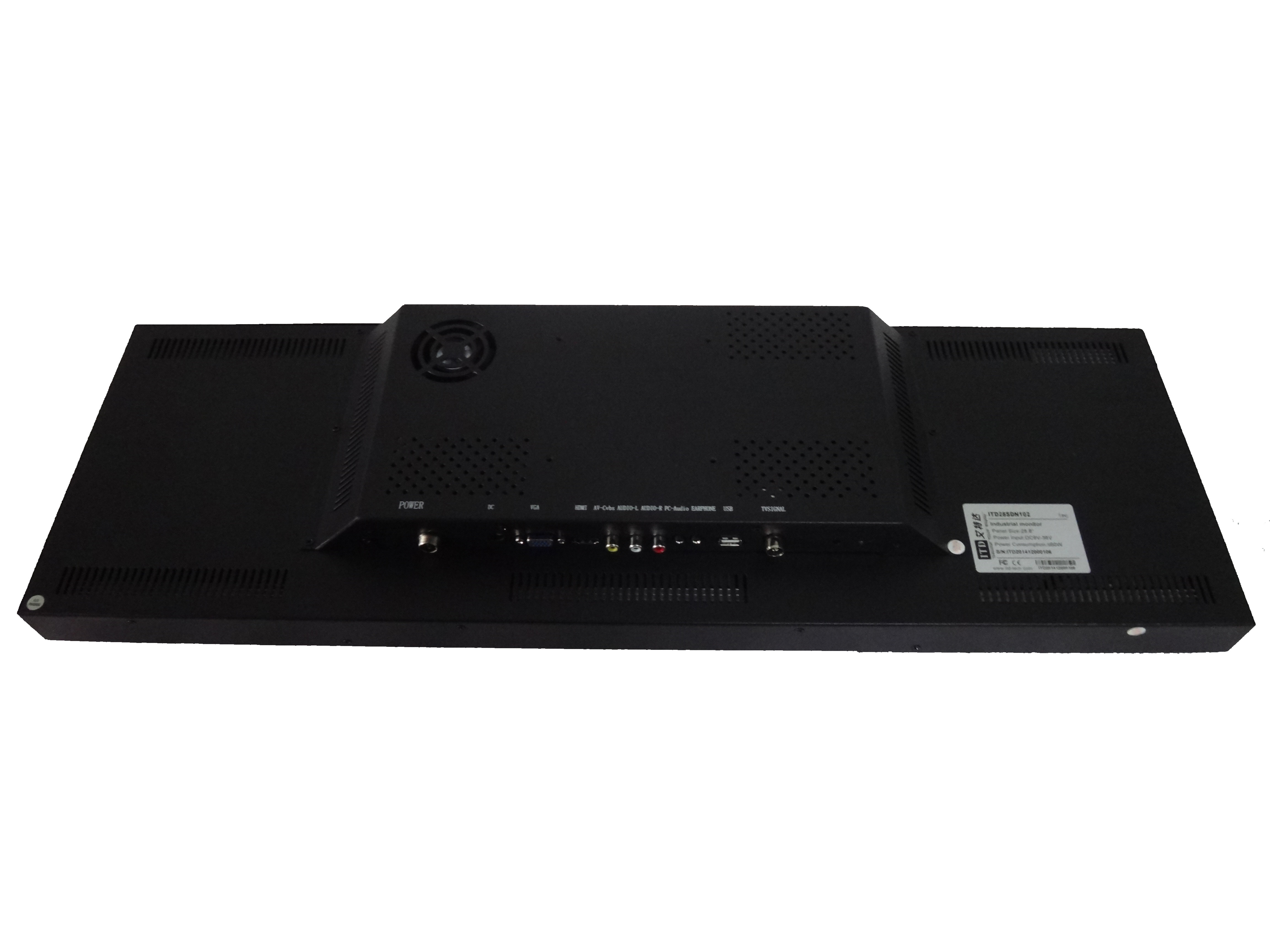 28 inch resized ultra wide bar type stretched LCD Android PC with anti-vibration 5Hz-500Hz / 1Grms/3