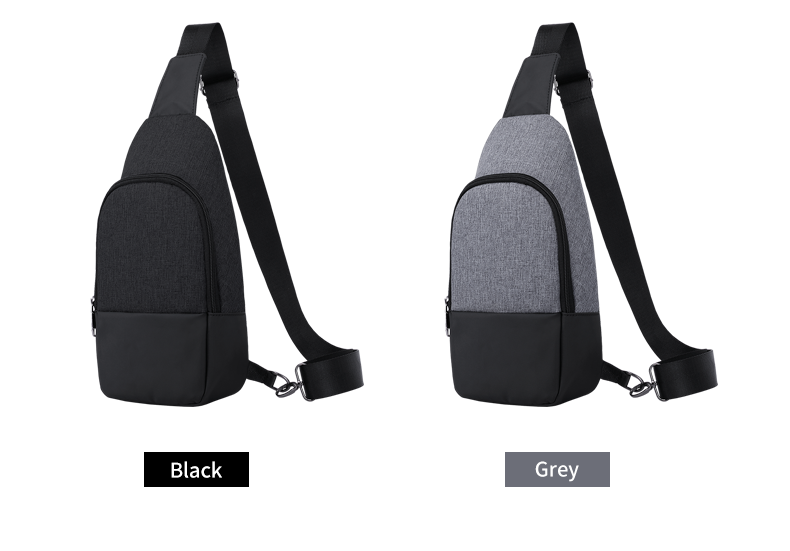 Wholesale OEM custom logo men waterproof light Korean style crossbody trend mens chest bag sling bag