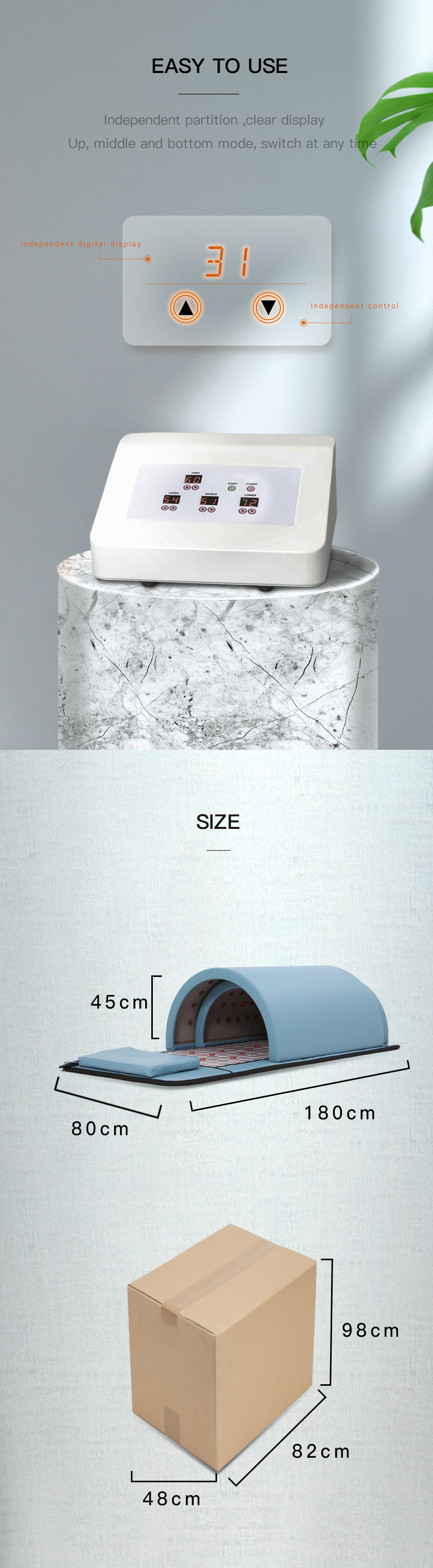 Slimming Germanium Stone Portable Sauna Dome Far Infrared OEM