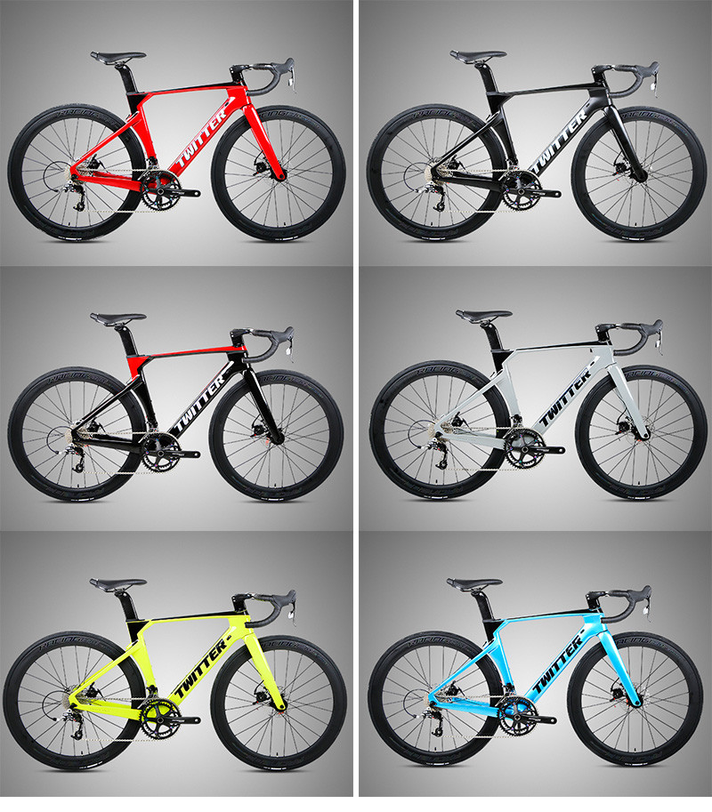700C R5 Cable Brake Twitter Carbon Road Bike With REREOSPEC-22 Speed Groupset