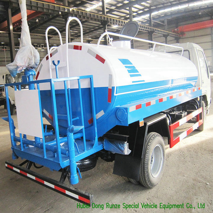 Truck Mounted Stainless Steel Water Tank 6M3 With Water Pump Sprinkler For Water Delivery and Spray LHD/RHD