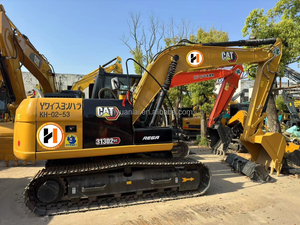 Digging in good condition, sold at a cheap price, 13 tons of mining type Caterpillar 313 second-hand excavator Digging