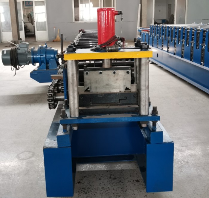 Metal Blue Door Frame Roll Forming Machine ISO 12 Stations