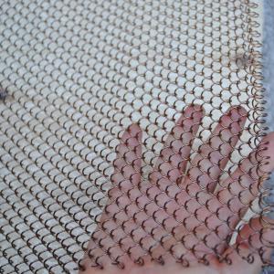 China 4*4mm Hole Decorative Wire Mesh Aluminum Round Bronze Architectural Metal Mesh Curtains on sale