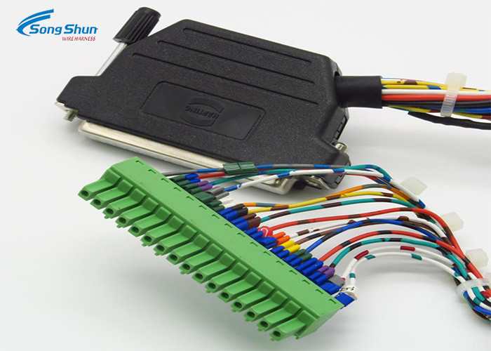 HDB 37Pin Plug Electrical Wiring Harness 3.81mm Terminal Blocks Laboratory Weighing