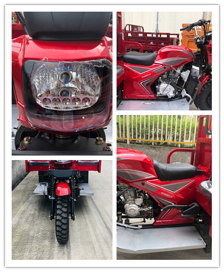 Heavy Loading Cargo Cooling Mode Drum Brake Single Cylinder Tricycle for 300CC Engine