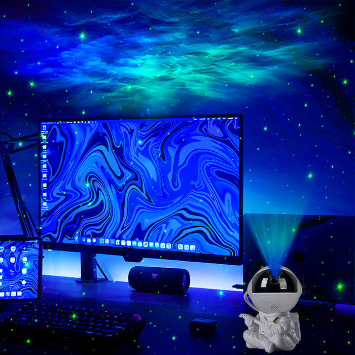 ROHS Durable Space Star Projector 360 Degree Adjusted USB Plug In