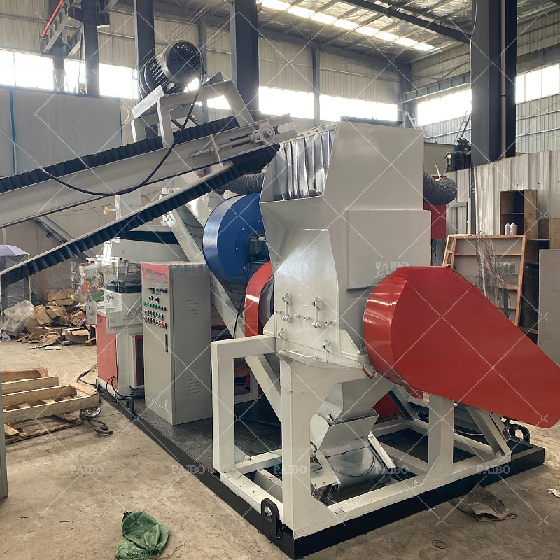 40.7kW Cable Wire Scrap Shredding in Waste Communication Cable Copper Wire Recycling Plant