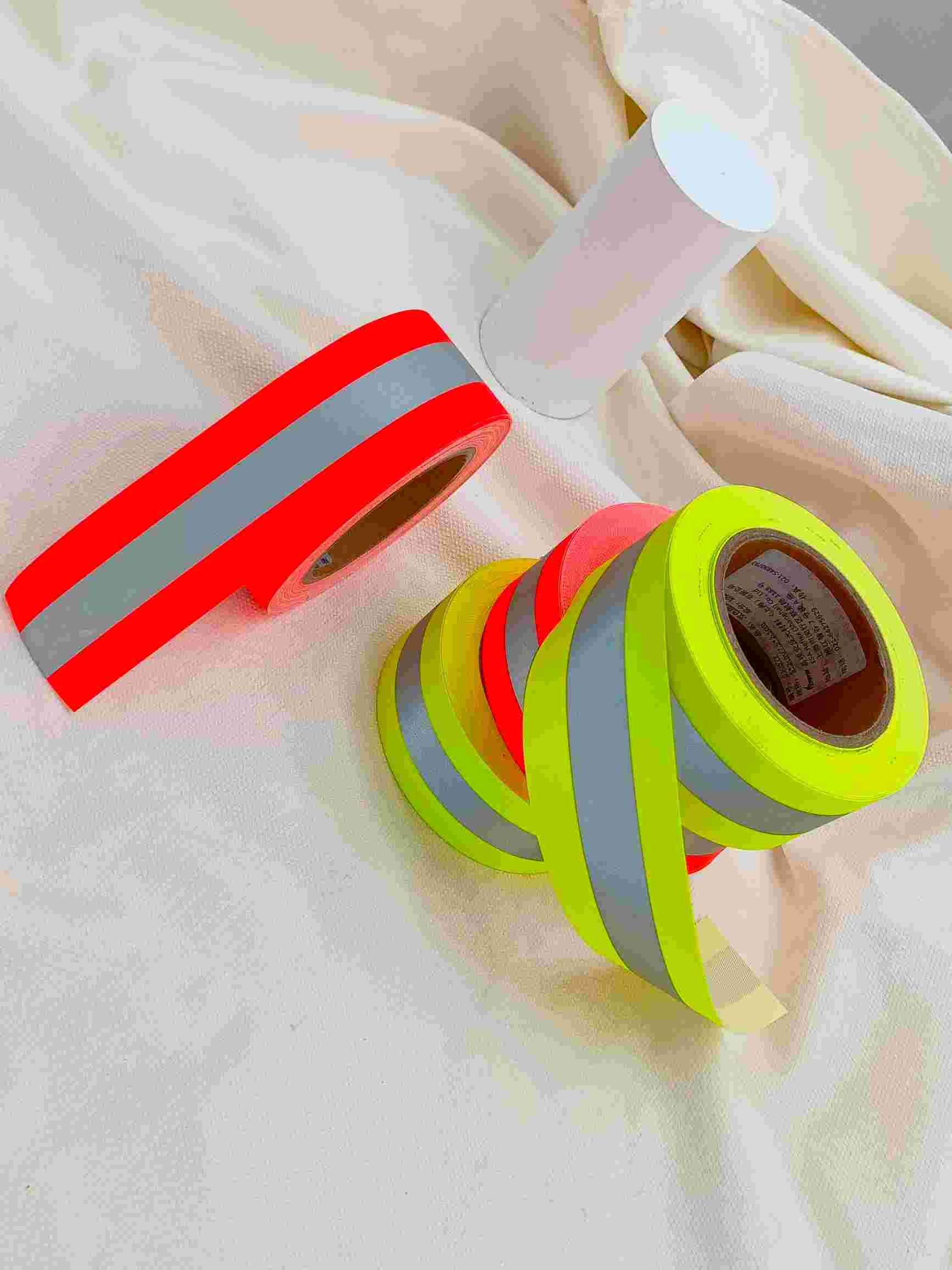 Flame Retardant High Visibility Silver Safety Reflective Tape For Clothing Firefighter suits Yellow Orange