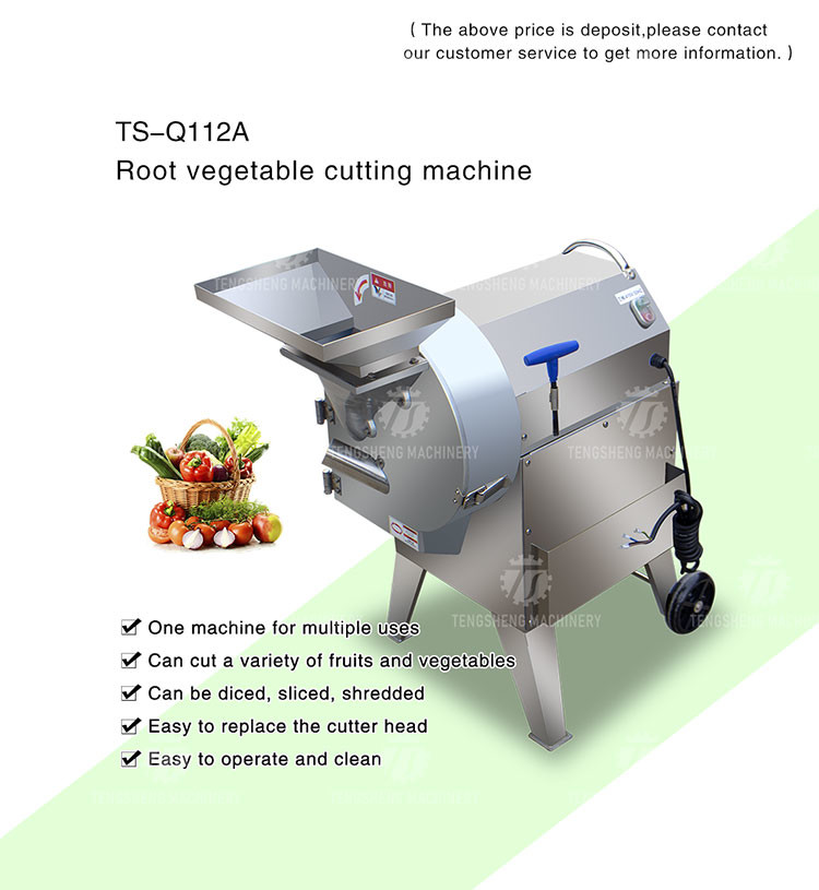 Commercial Cucumber Fruit Bulb Root Vegetable Cutting Machine