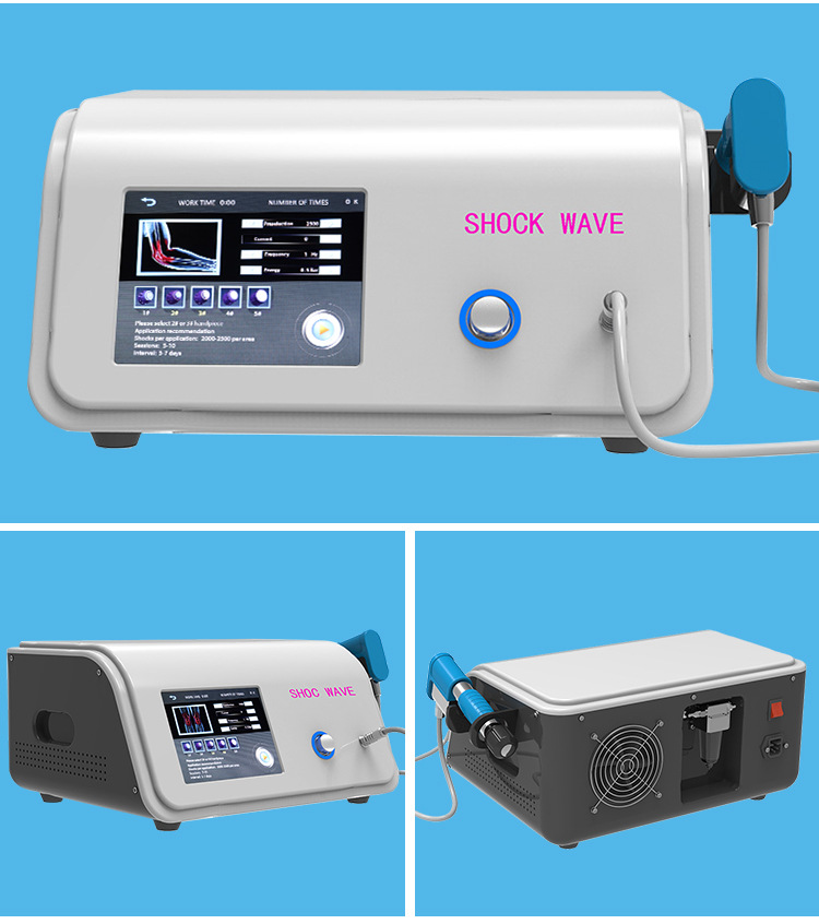 White ESWT Extracorporeal Shock Wave Therapy Machine OEM