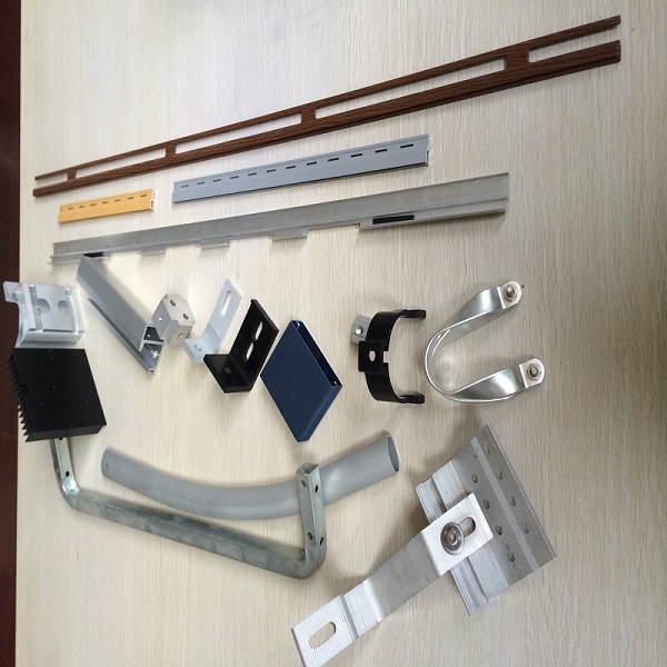 Black Anodized Powder Coating aluminum frame extrusions for Roof Rack
