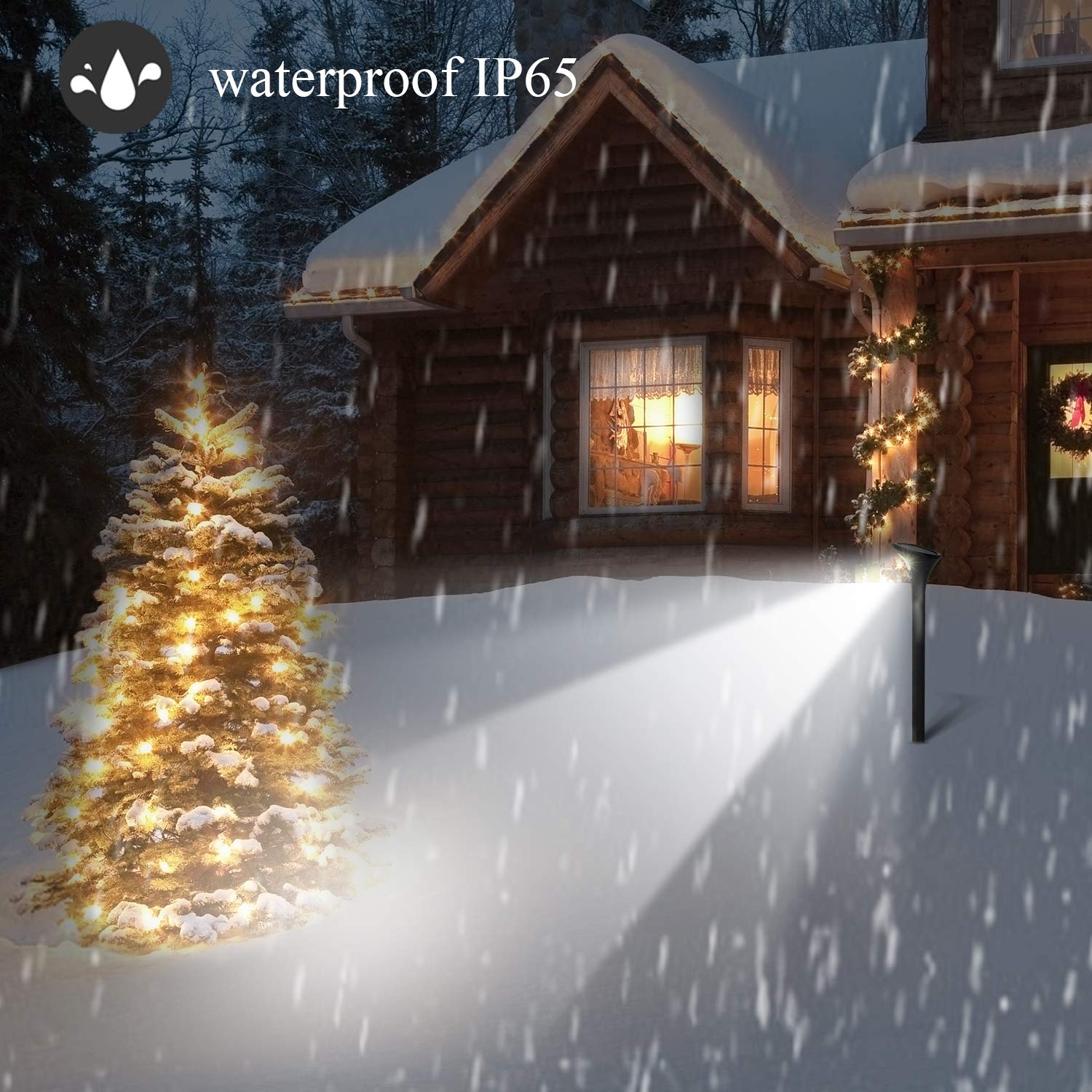 Outdoor Solar Lights, Solar Path Lights with Motion Sensor