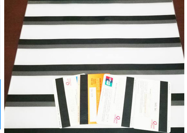A4 A3 PVC coated overlay with HI-CO/ LO-CO magnetic stripe 0.10mm for Magnetic card making