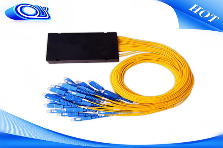 Singlemode G657A cable Optical PLC Splitter 1x16 plc splitter ABS type PLC fiber optic splitter box