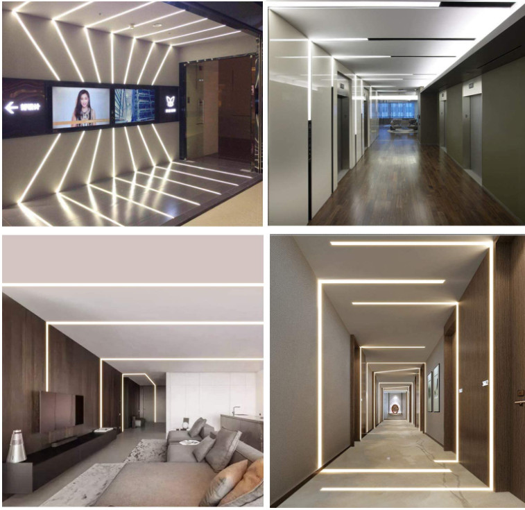 Aluminium Alloy Extrusion Channel Profiles With PC PMMA Diffuser Accessories For Led Strip Light