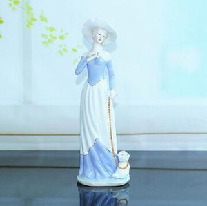 China The modern home decoration accessories European girl figurines on sale