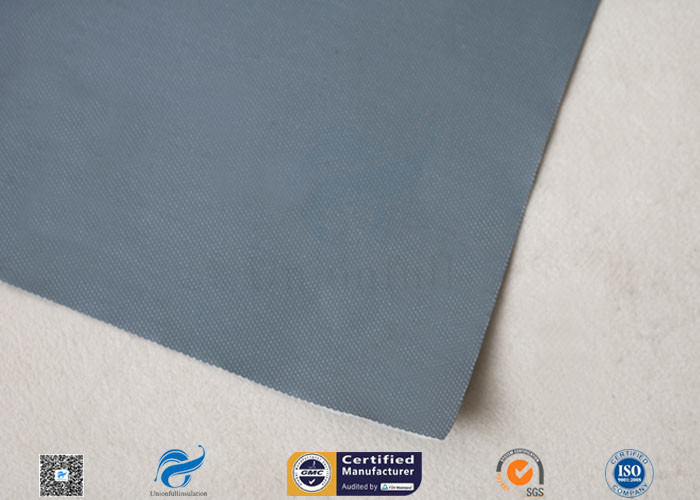 Plain Plastic Coated Fabric For Flexible Air Ducting / Lightweight Fiberglass Cloth