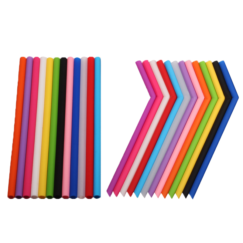 LFGB Eco Reusable Customized Silicone Collapsible Straws