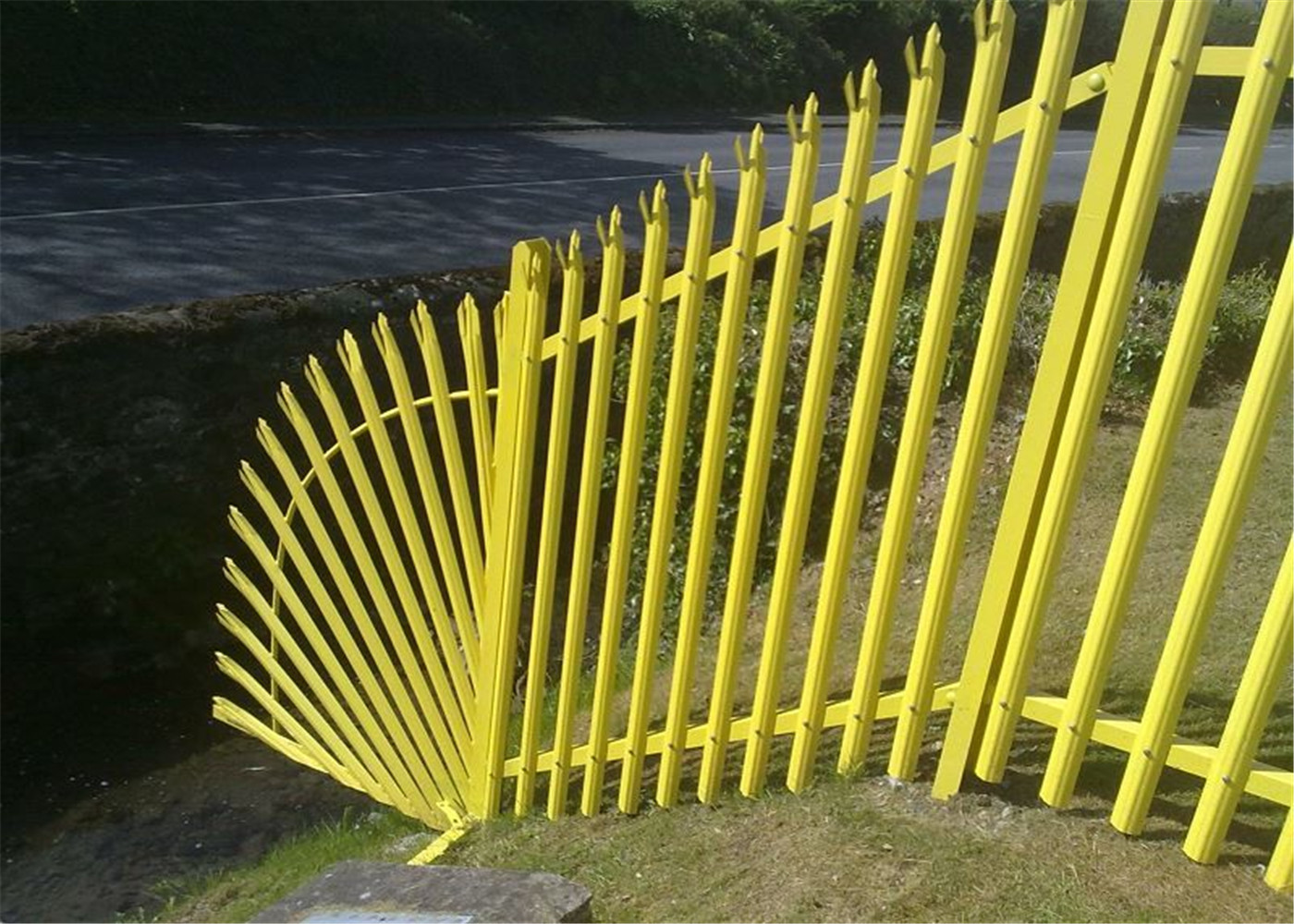 Steel Palisade Fencing Panels