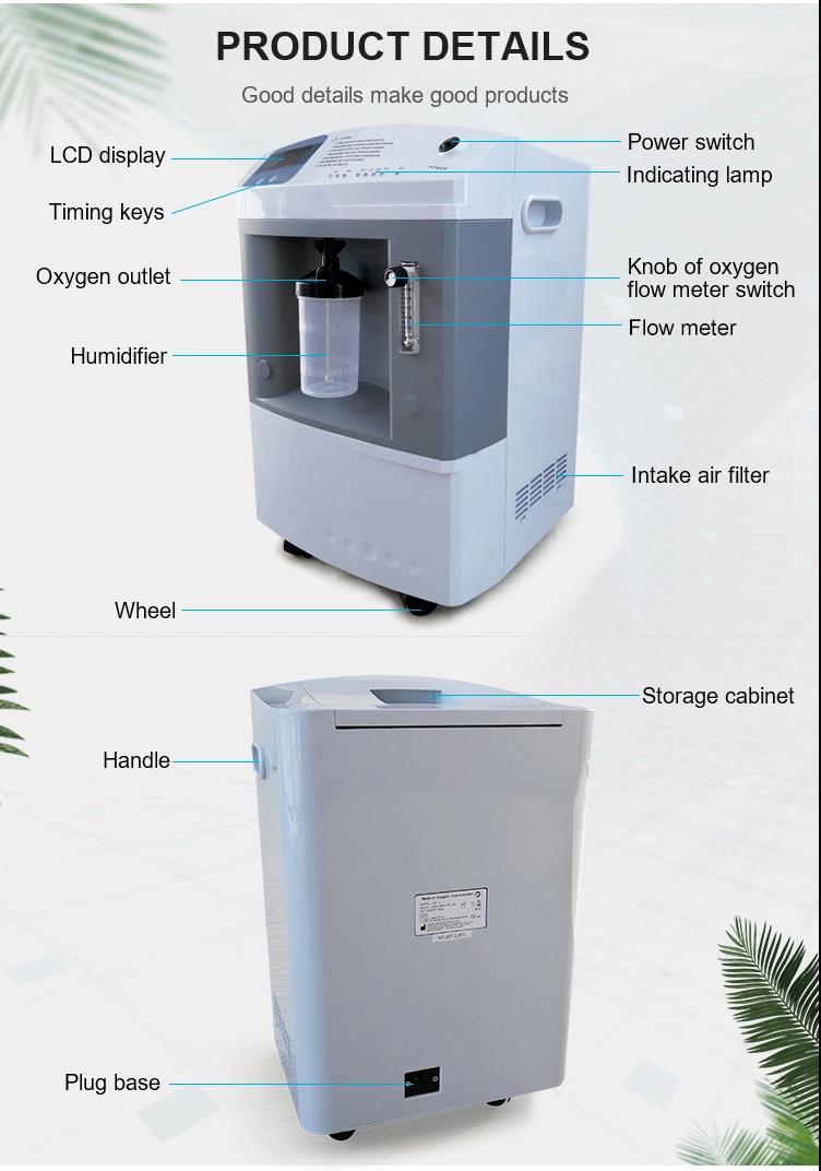 Cheap Price Stock PSA 10LPM 93% Concentration Home Oxygen Concentrator 1L-10L