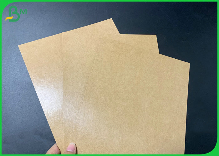 High Stiffness 300gsm Brown Kraft Paper With PE Coated For Making Lunch Box 