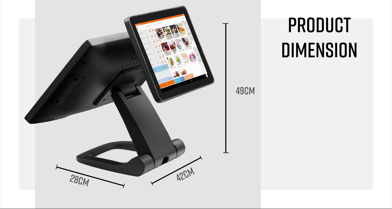 Customer Display LED-8/VFD/12.1"/9.7'' 2nd Display Optional for Retail POS Machine