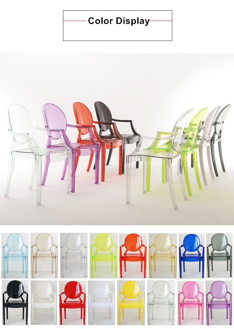 Polycarbonate Children'S Armchair Pink Kids Plastic Chair With Arm